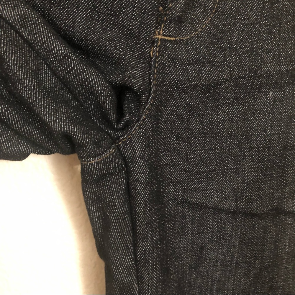 BOOM BOOM Jeans Womens Juniors 7 Low Rise Jeans Dark Wash Buttons NWOT - Picture 8 of 14